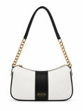 Elle Black Colorblock Chain Strap Shoulder Bag