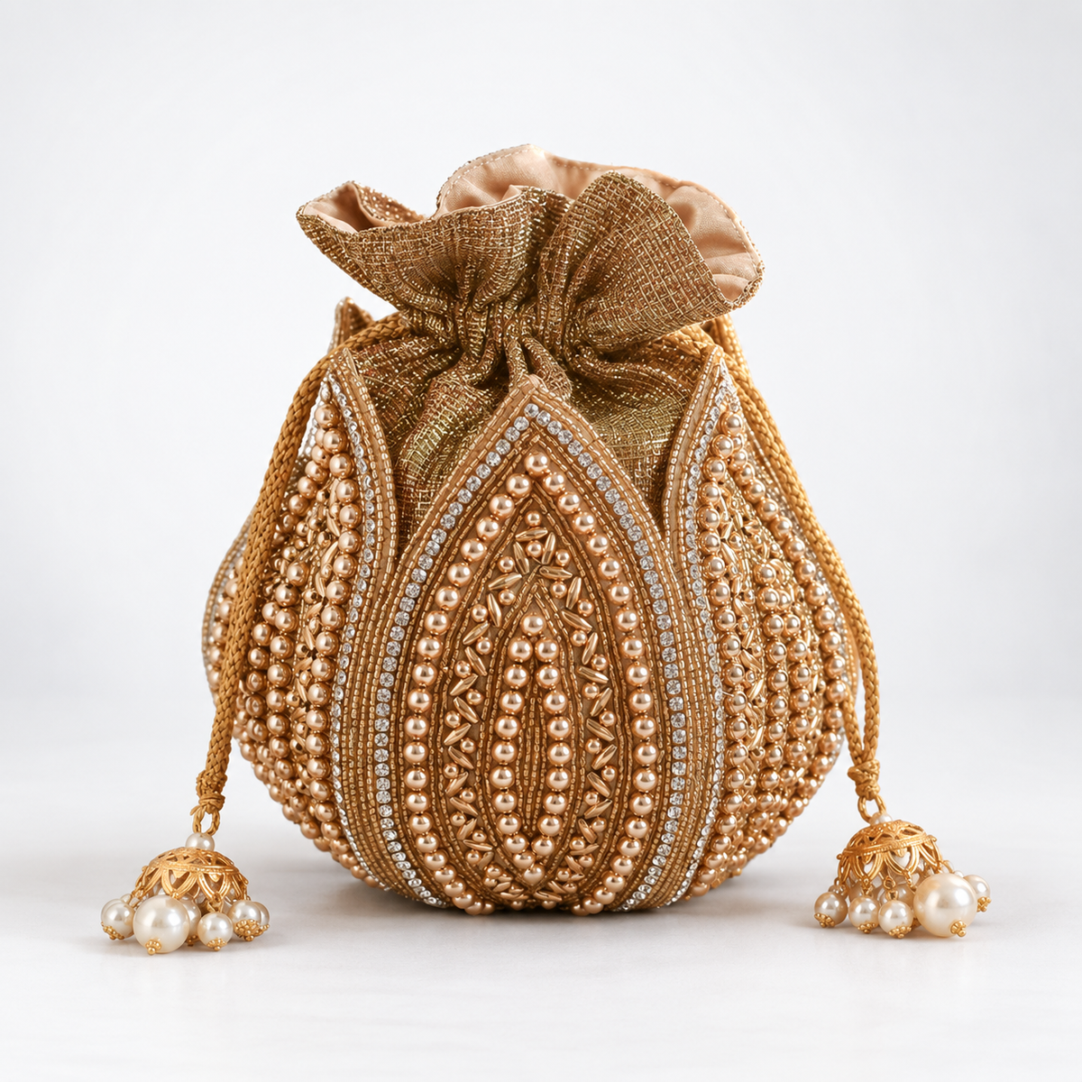 Swarn Hand Embroidered Mini Lotus Potli DBP