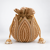 Swarn Hand Embroidered Mini Lotus Potli DBP