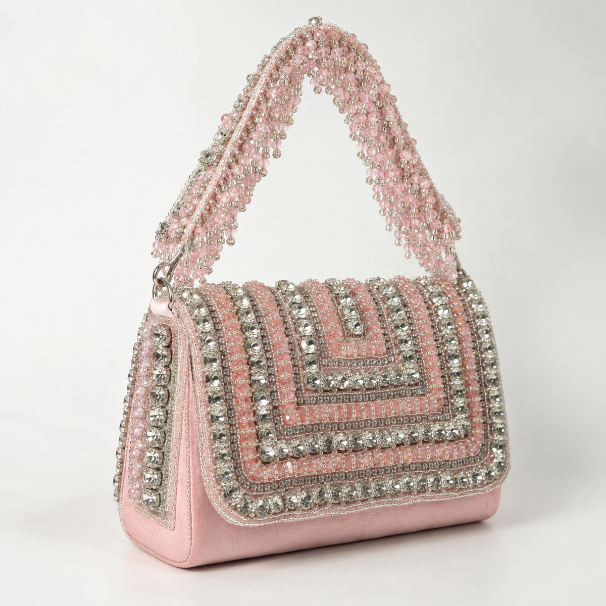 Nysa Embellished Flap over Clutch Bag DBP