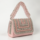 Nysa Embellished Flap over Clutch Bag DBP