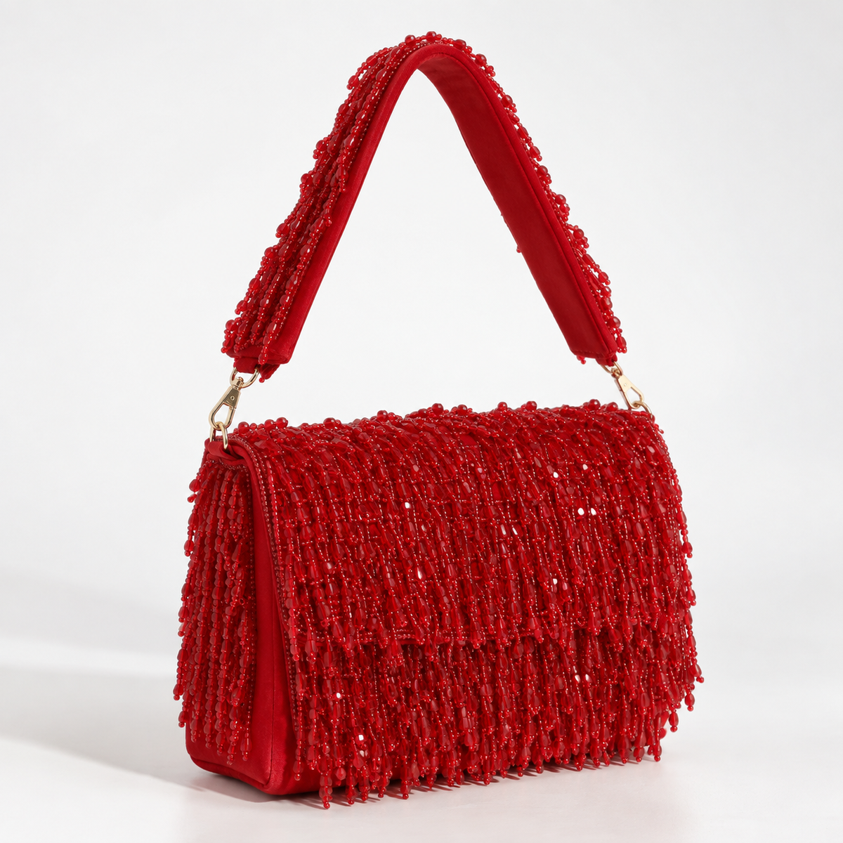 Rosa Beaded Flap over Clutch Bag DBP
