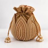 Swarn Hand Embroidered Mini Lotus Potli DBP