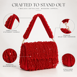 Rosa Beaded Flap over Clutch Bag DBP