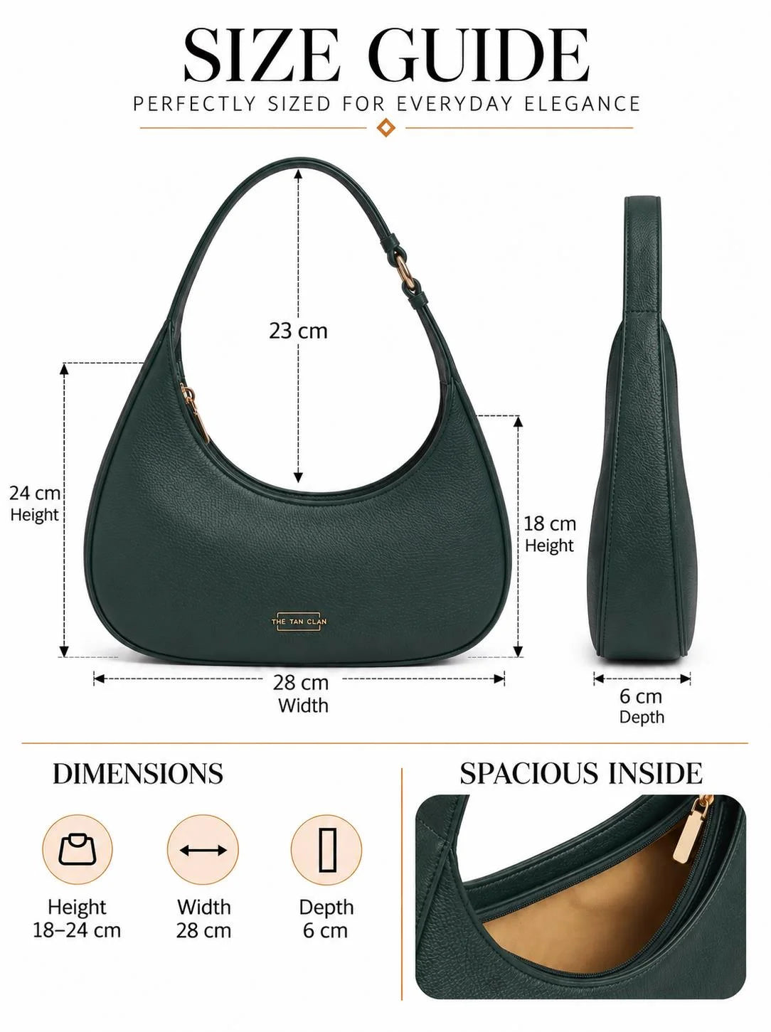 Blair Green Croc Textured Shoulder Bag