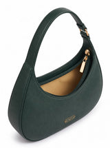 Blair Green Croc Textured Shoulder Bag