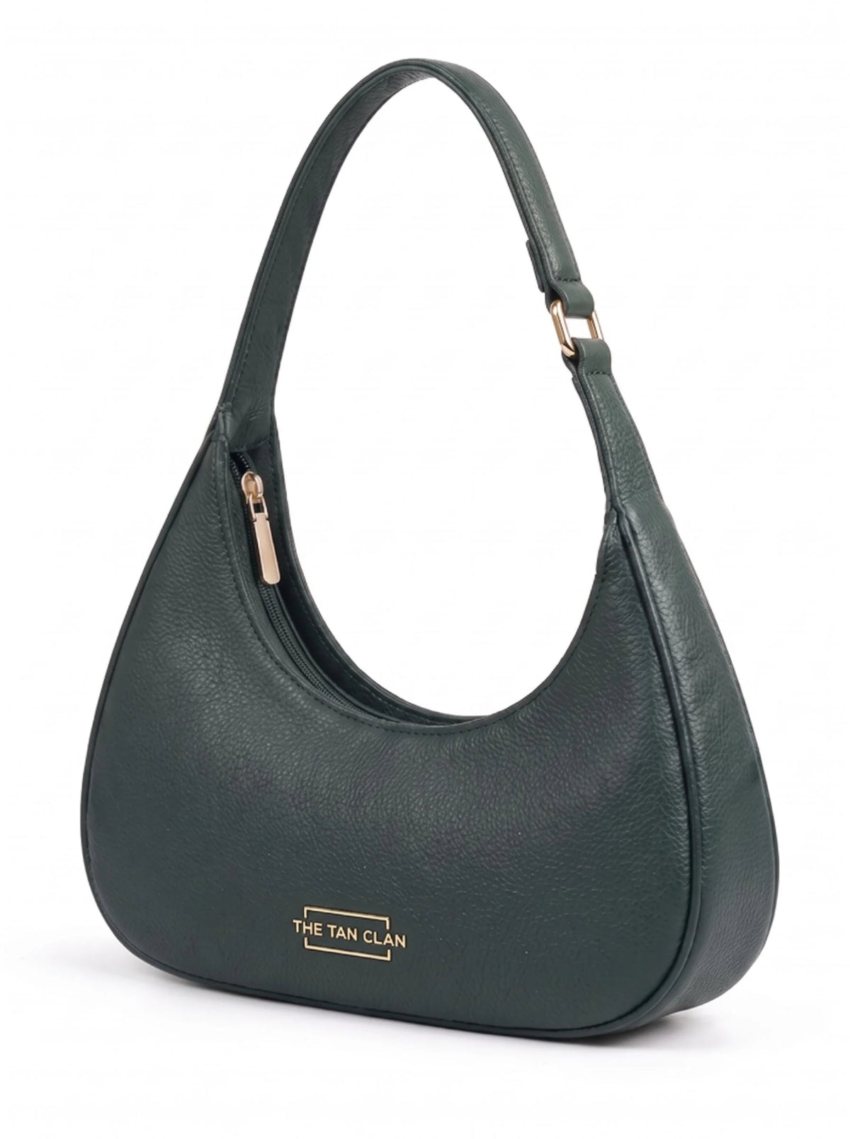Blair Green Croc Textured Shoulder Bag