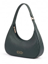 Blair Green Croc Textured Shoulder Bag