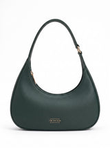 Blair Green Croc Textured Shoulder Bag