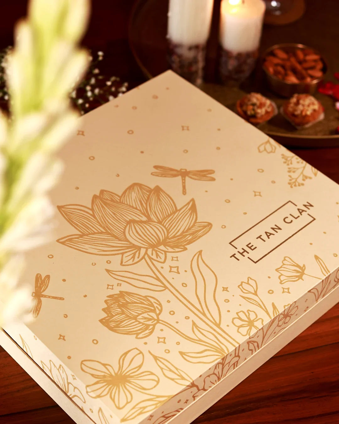 Soul-Care Gift Set - Rosa Clutch with Candle & Flower (Set of 3)