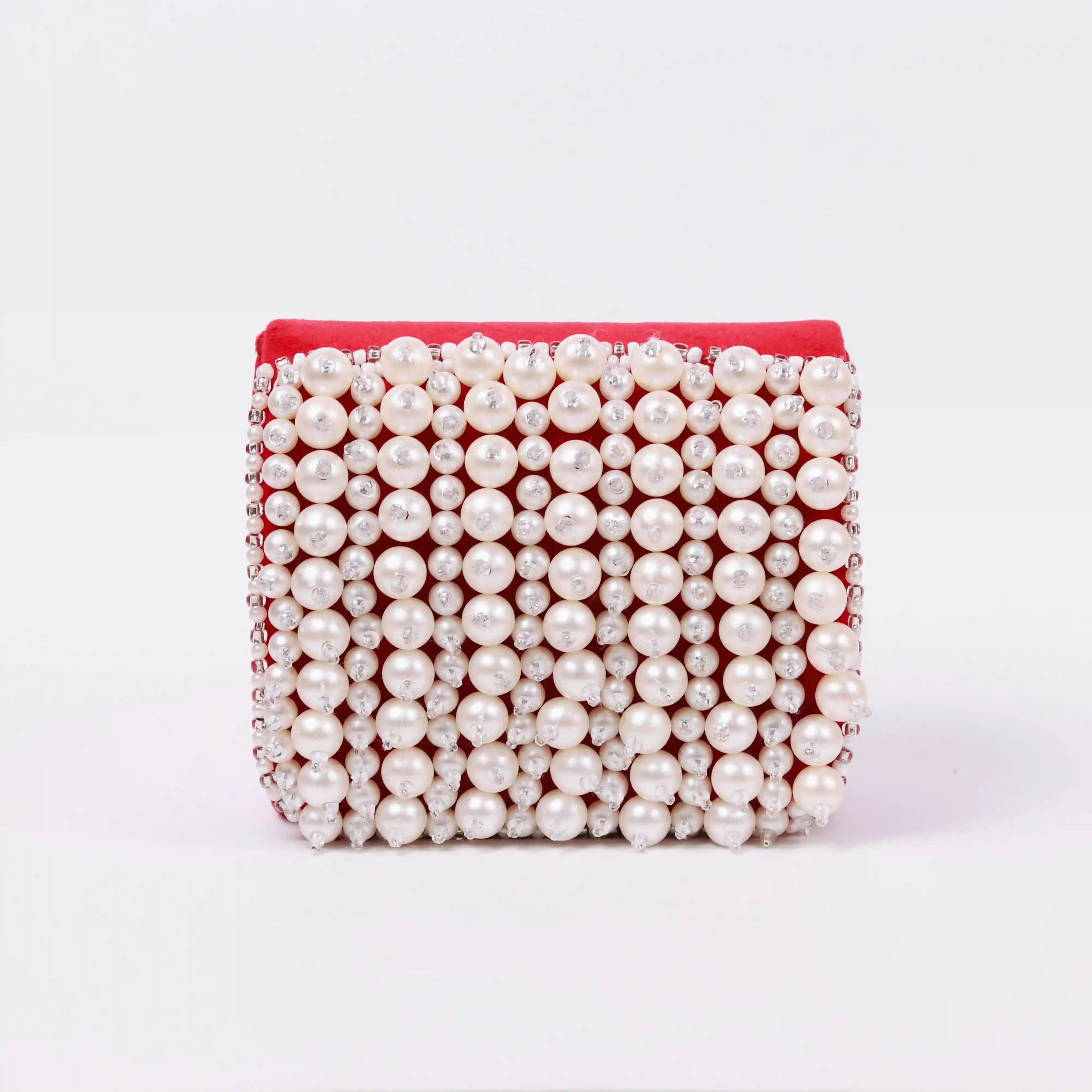 Jade Mini Bag with Embroidered Handle