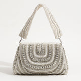 Chloe Flap Over Bag with Handle in tan leather featuring a sleek design and gold-tone hardware.