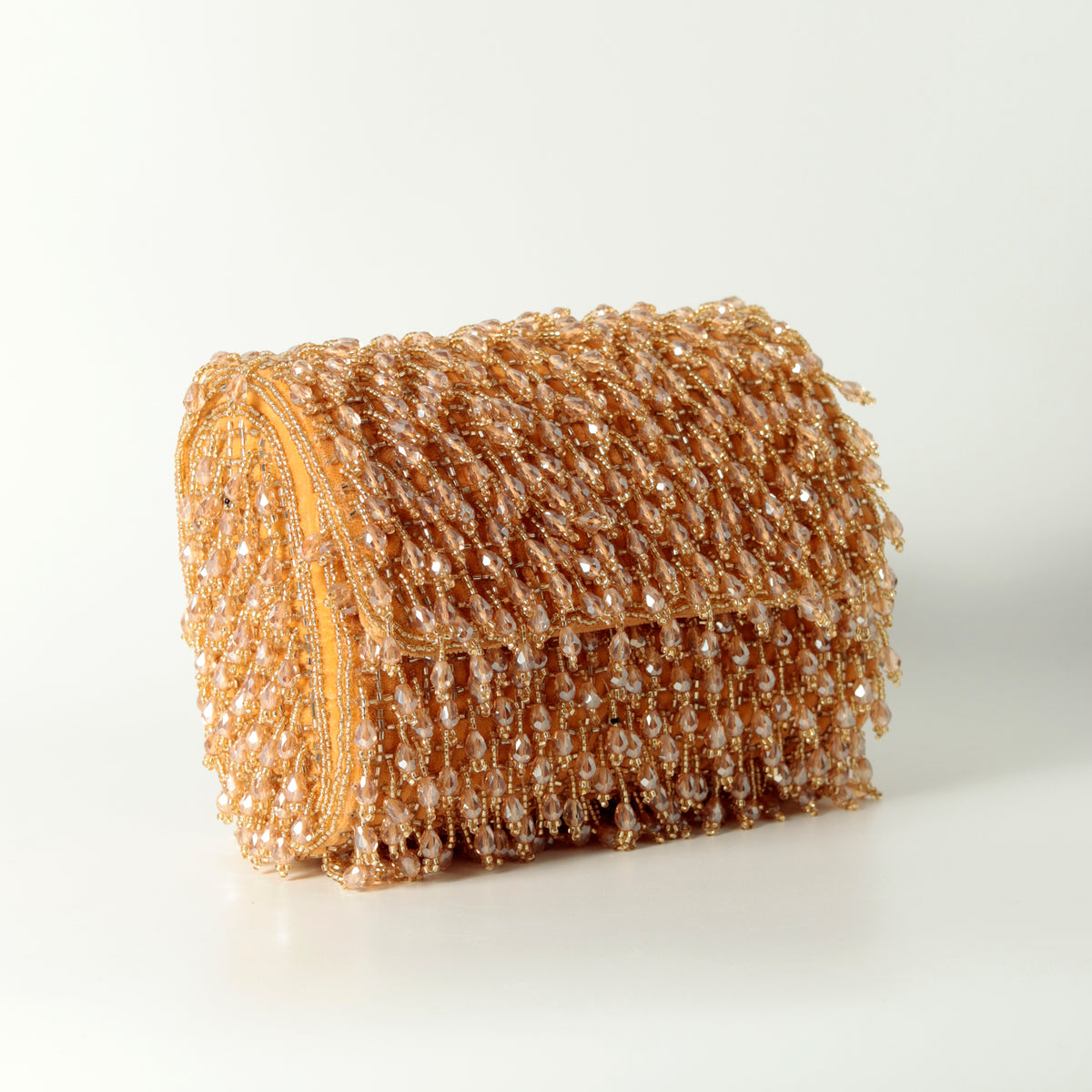 Rosa Beaded Flap Over Clutch Bag