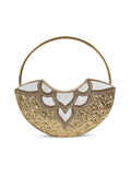 Sasha Brass Clutch with Handle