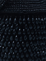 Black Emma round embellished bag with handle from The Tan Clan, featuring decorative details and a stylish, compact design.