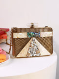 Dina Brass Clutch