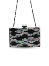 Eve Brass Clutch by The Tan Clan featuring a sleek, metallic design with a minimalist style for elegant occasions.