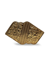 Jean Mother of Pearl Brass Clutch by The Tan Clan, elegant clutch purse with pearl and brass details, stylish and compact accessory.