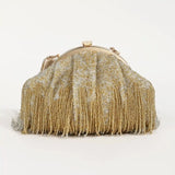 Tan Clan Amour Batua bag featuring a detachable handle, stylish design, and compact size for versatile daily use.