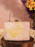 Aqua Lavender Casket Clutch