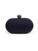 Hand-embroidered Baiza Zardozi clutch purse by The Tan Clan with intricate traditional embroidery and a sleek design.