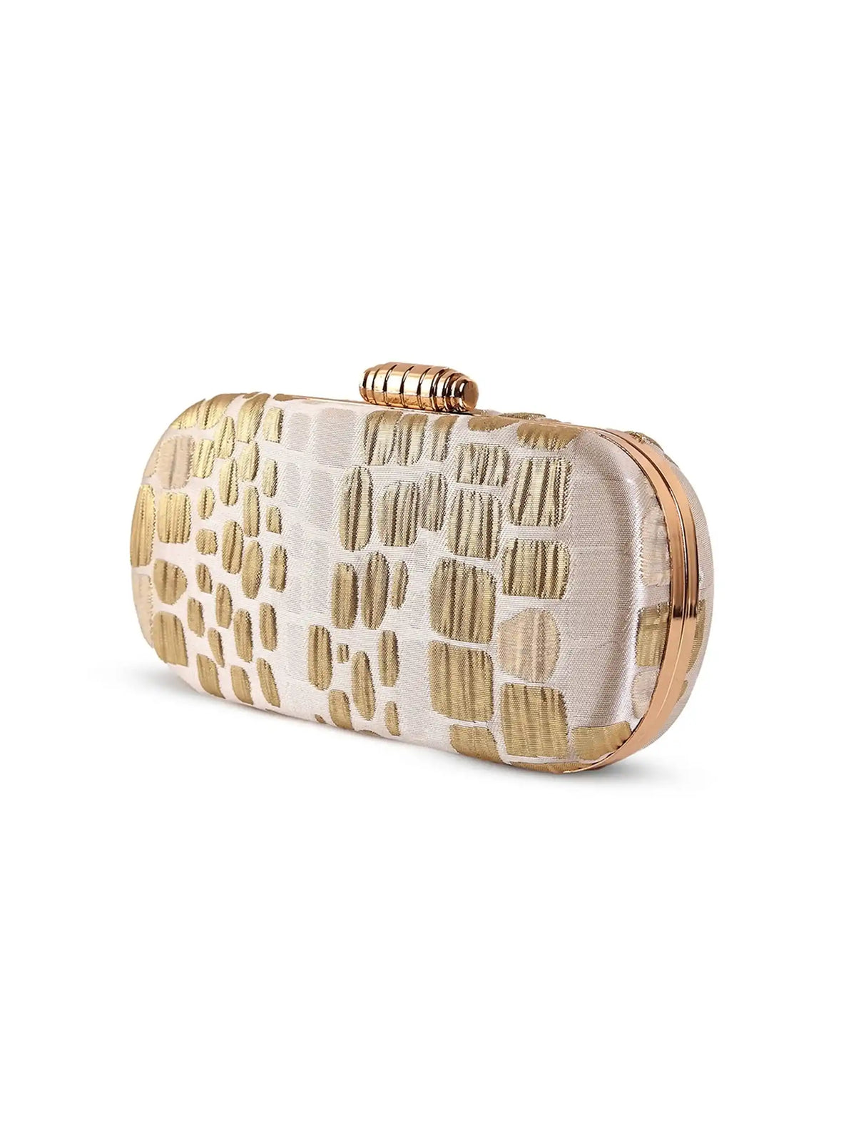 Coral long beige clutch bag by The Tan Clan with elegant design and sleek finish, perfect for evening or casual occasions.