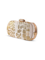 Coral long beige clutch bag by The Tan Clan with elegant design and sleek finish, perfect for evening or casual occasions.
