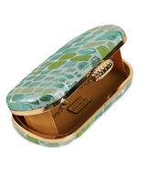 Coral green long clutch bag from The Tan Clan featuring a sleek design and elegant style.