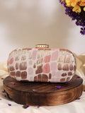 Coral Long Peach Clutch