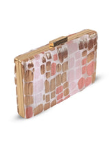 Coral Sleek Peach Clutch by The Tan Clan, stylish small handbag with a smooth finish and elegant design.