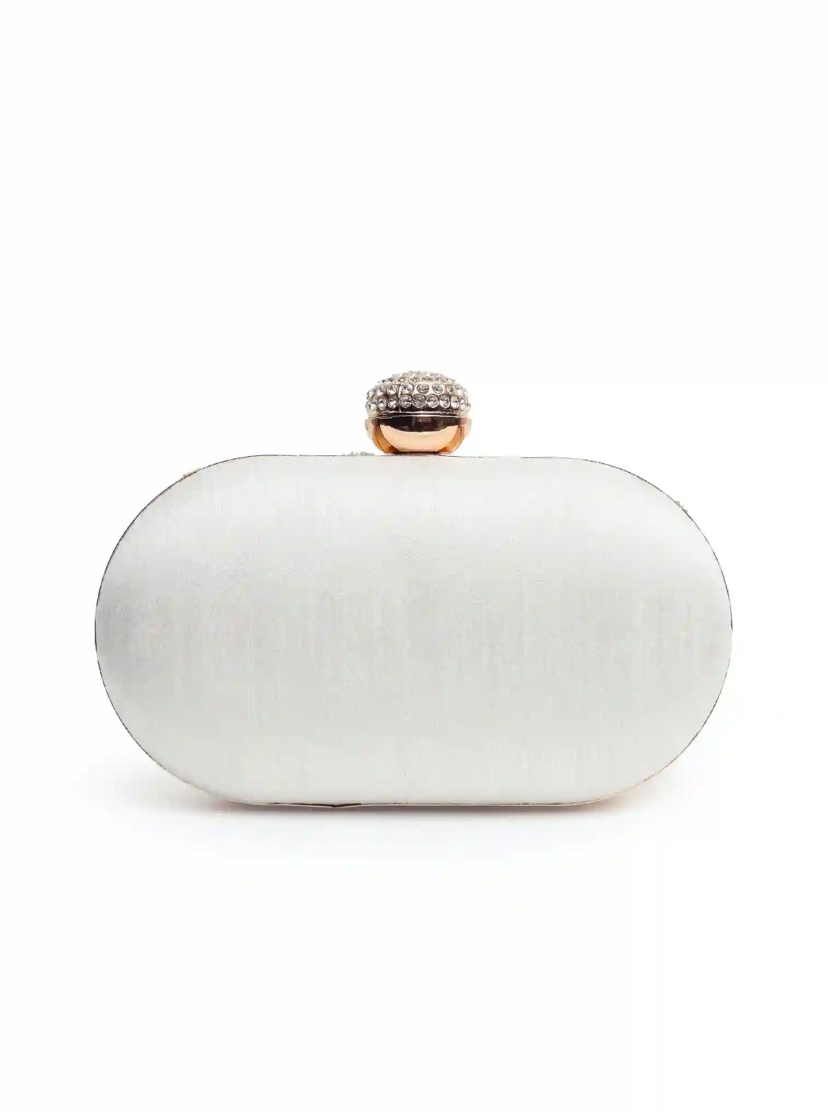 Elizah Zardozi hand-embroidered clutch bag with intricate floral designs in gold and silver on a dark fabric background.