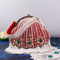 Frida Batua Bag with Detachable Handle - Red
