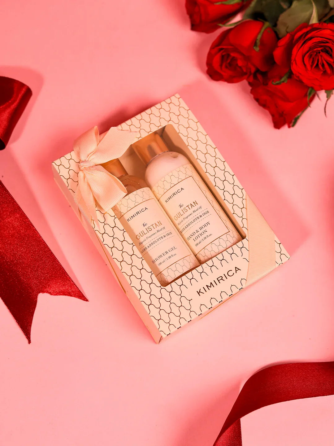 Premium gift set from THE TAN CLAN featuring four items and a stylish clutch, perfect for gifting occasions.