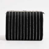Grace Embellished Flap Over Bag by The Tan Clan featuring decorative embellishments and a stylish flap-over design.