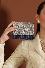 Grace Embellished Flap Over Bag by The Tan Clan, featuring decorative embellishments and a sleek flap-over design.