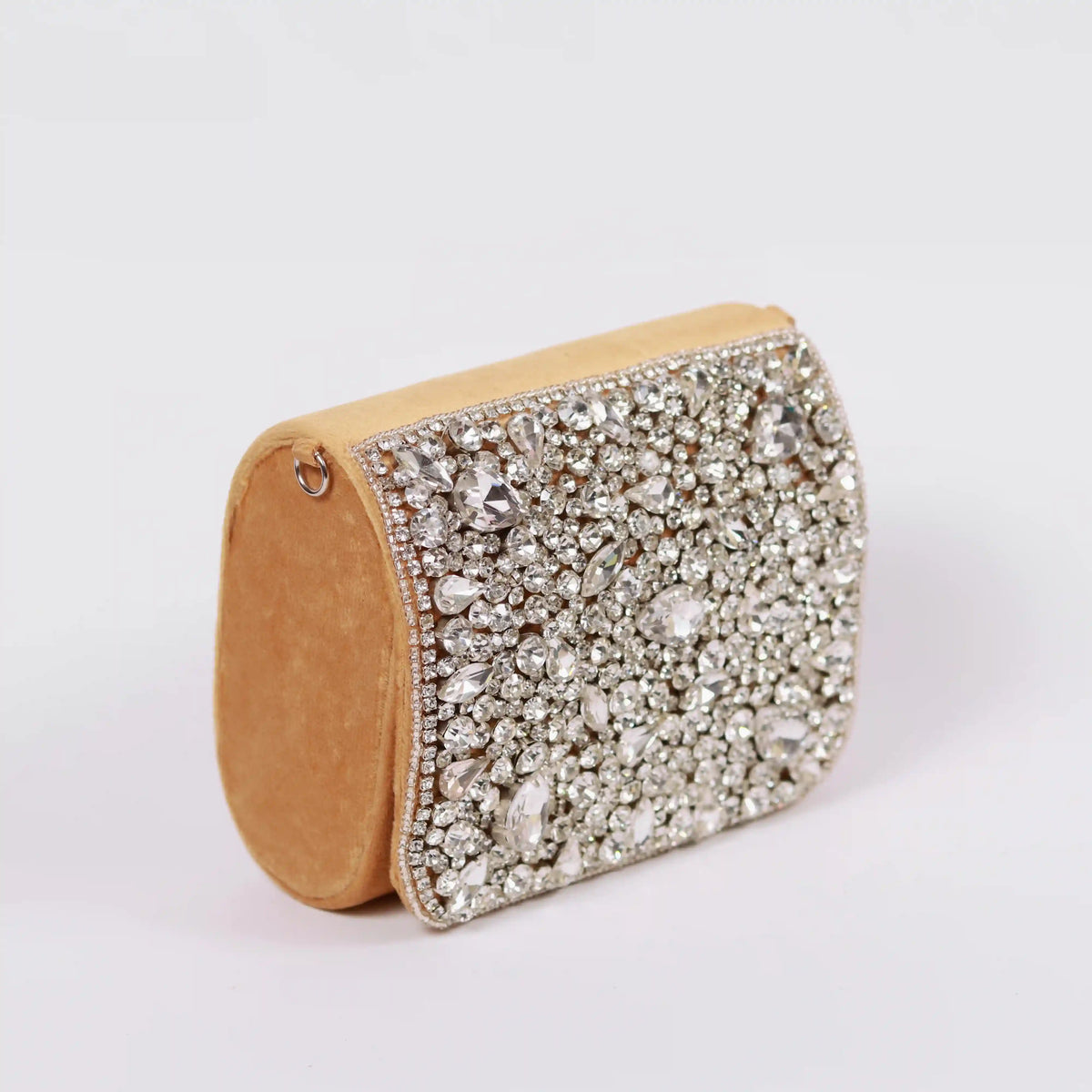 Grace mini bag by The Tan Clan with a stylish embroidered handle, compact design, and woven texture for a chic look.