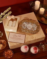 Her Pamper Hamper by The Tan Clan, featuring skincare and relaxation products in a luxurious gift box.