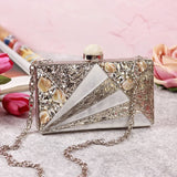 Iqra embellished mother of pearl clutch by The Tan Clan, featuring intricate design and elegant craftsmanship.