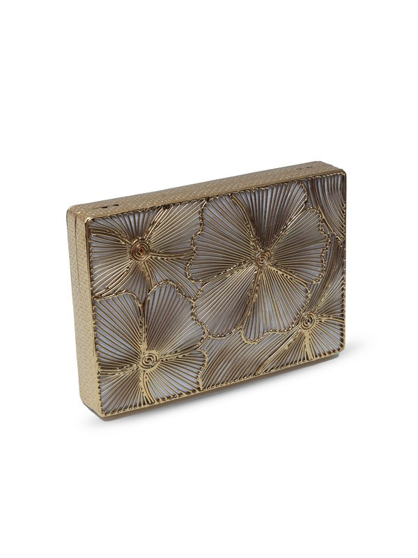 Isa Mother of Pearl Clutch by The Tan Clan featuring iridescent pearl exterior and sleek design, perfect for elegant occasions.