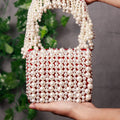 Jade Mini Bag with Embroidered Handle