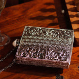Liyana Mother of Pearl Clutch by The Tan Clan featuring iridescent pearl accents and a sleek elegant design for evening wear.