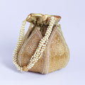 Mulya Hand Embroidered Mini Lotus Potli