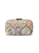 Navratri special edition combo featuring a Mughal-style long clutch and Swarn mini lotus potli by THE TAN CLAN