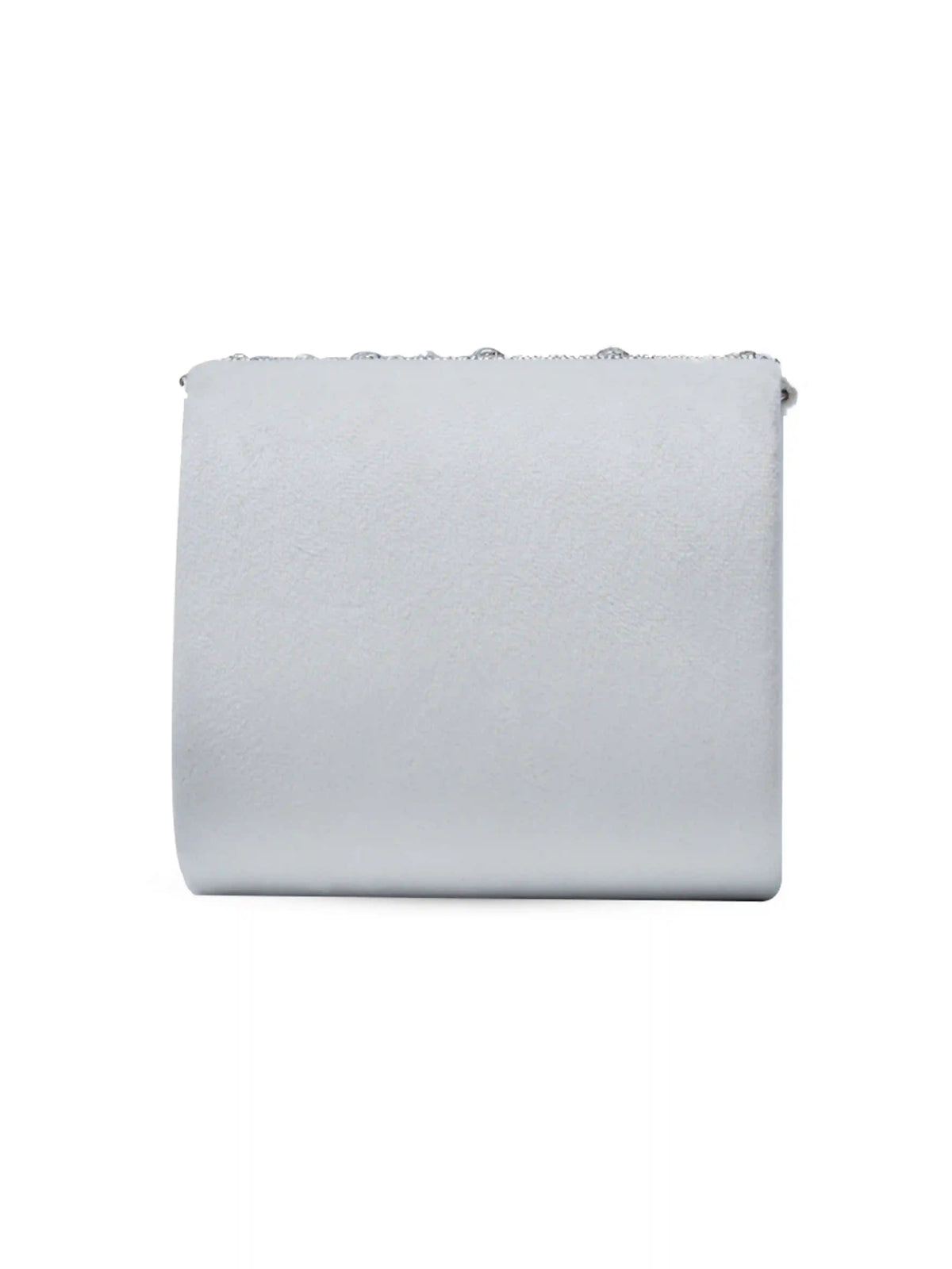 Nysa white mini bag by The Tan Clan with embroidered handle, showcasing a stylish compact bag with detailed embroidery.