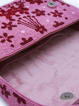 Orchid Baguette Bag with Handle by The Tan Clan, stylish leather handbag featuring a sleek handle and elegant design.