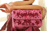 Orchid Baguette Bag with Handle by The Tan Clan featuring a sleek design and elegant handle for stylish carrying