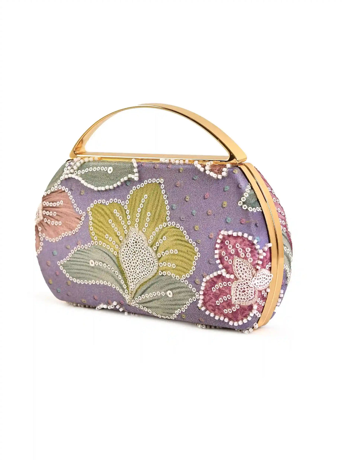 Riveria Multicolor Capsule Clutch by The Tan Clan featuring vibrant, multicolor design and compact, stylish accessory for essentials.