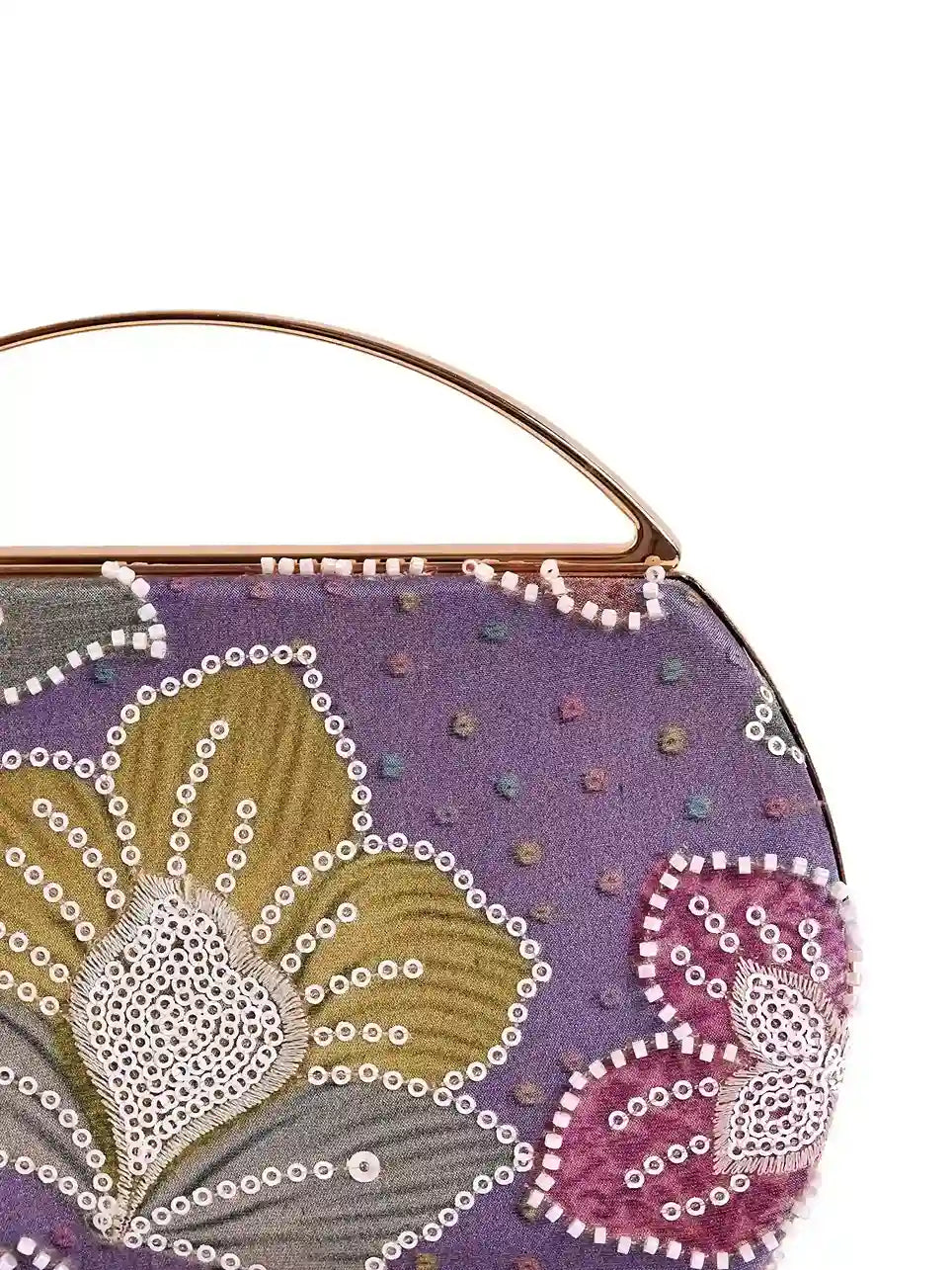 Riveria multicolor capsule clutch by The Tan Clan featuring vibrant, multicolor patterns and a sleek, compact design.