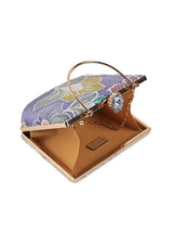 Riveria Multicolor Casket Clutch by The Tan Clan with vibrant multicolor design and compact, elegant shape.
