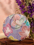 Riveria Multicolor Round Clutch